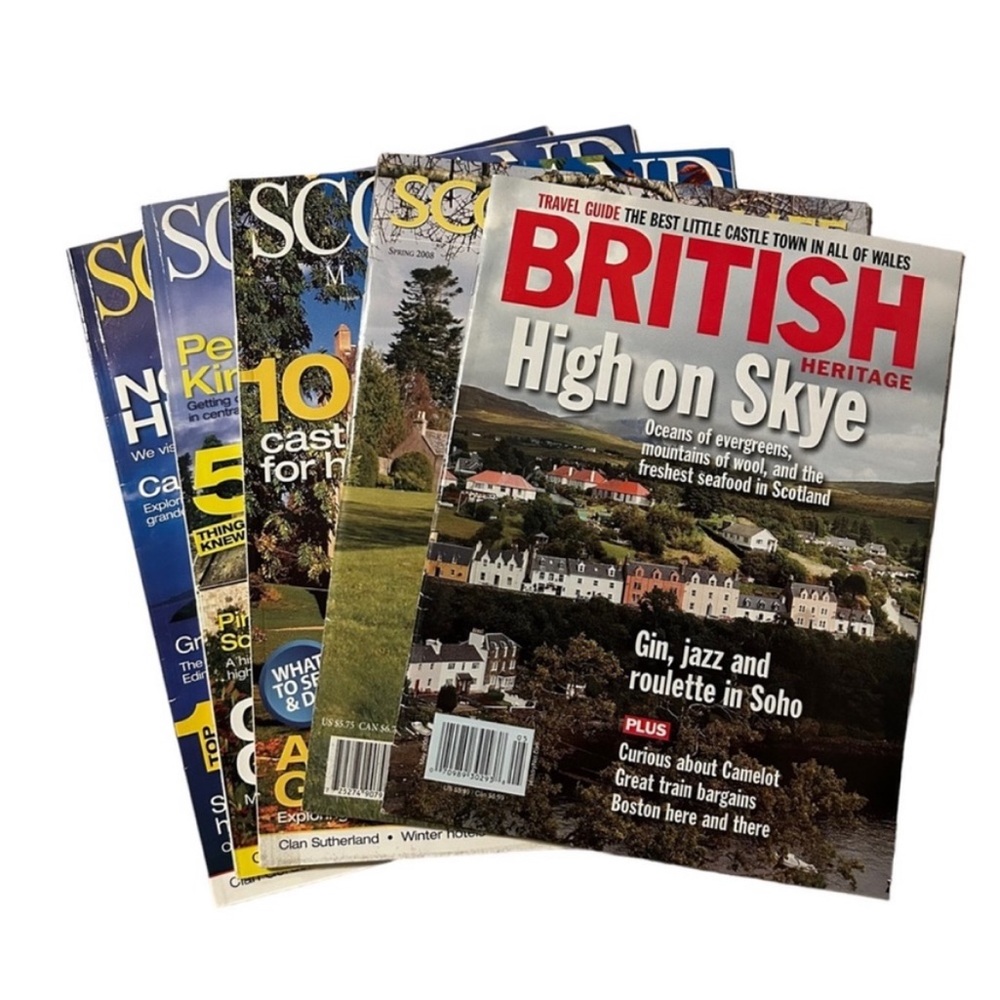 Scotland / British Heritage Magazines 2008 5 Issues UK Travel Castles History